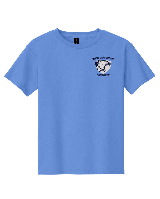 West Jefferson High School x VAST Apparel - Youth Gildan Tee - Pocket West Jefferson Panthers Shield