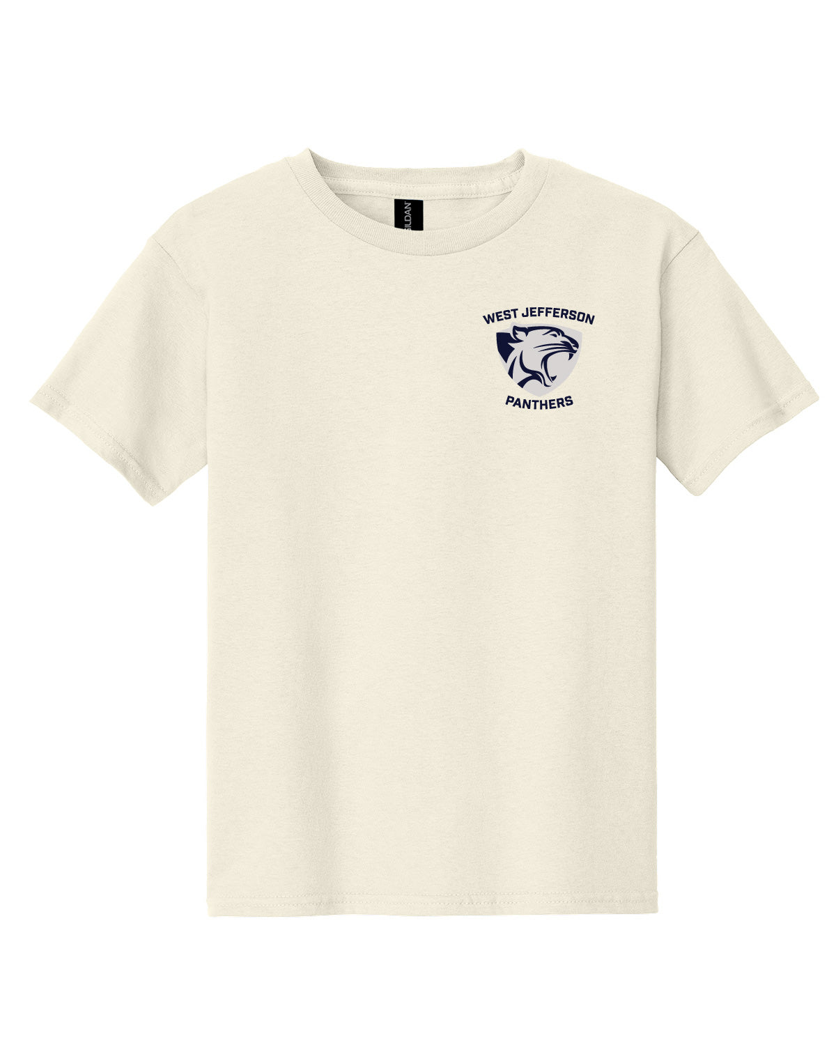 West Jefferson High School x VAST Apparel - Youth Gildan Tee - Pocket West Jefferson Panthers Shield