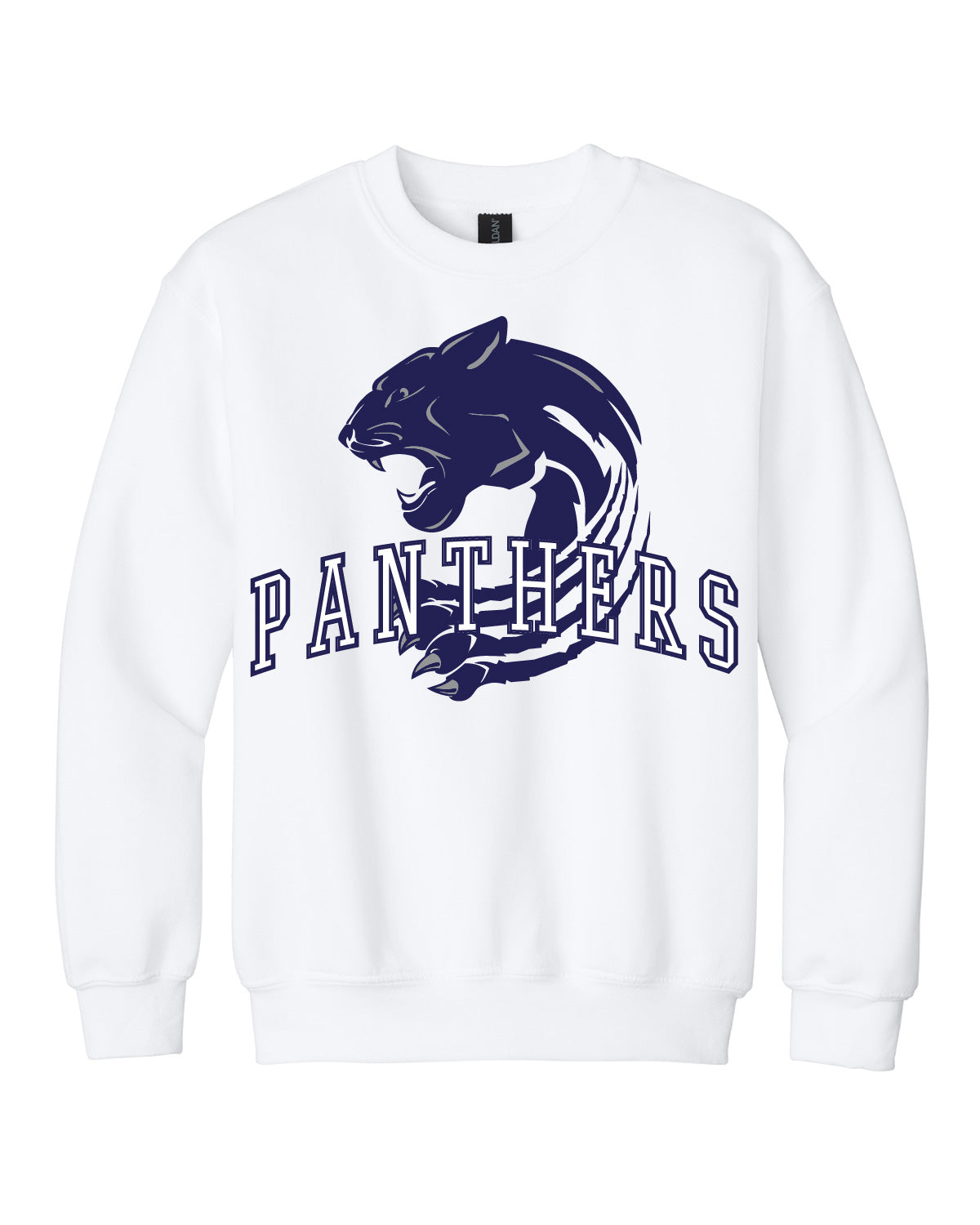 West Jefferson High School x VAST Apparel - Youth Gildan Crewneck - Panthers Collegiate Front