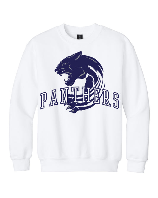 West Jefferson High School x VAST Apparel - Youth Gildan Crewneck - Panthers Collegiate Front