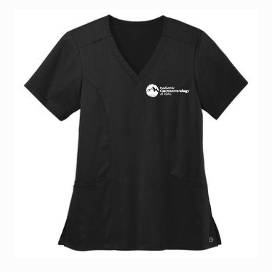 Pediatric Gastroenterology of Idaho - PREMIUM Scrubs Women's Premiere Flex V-neck Top