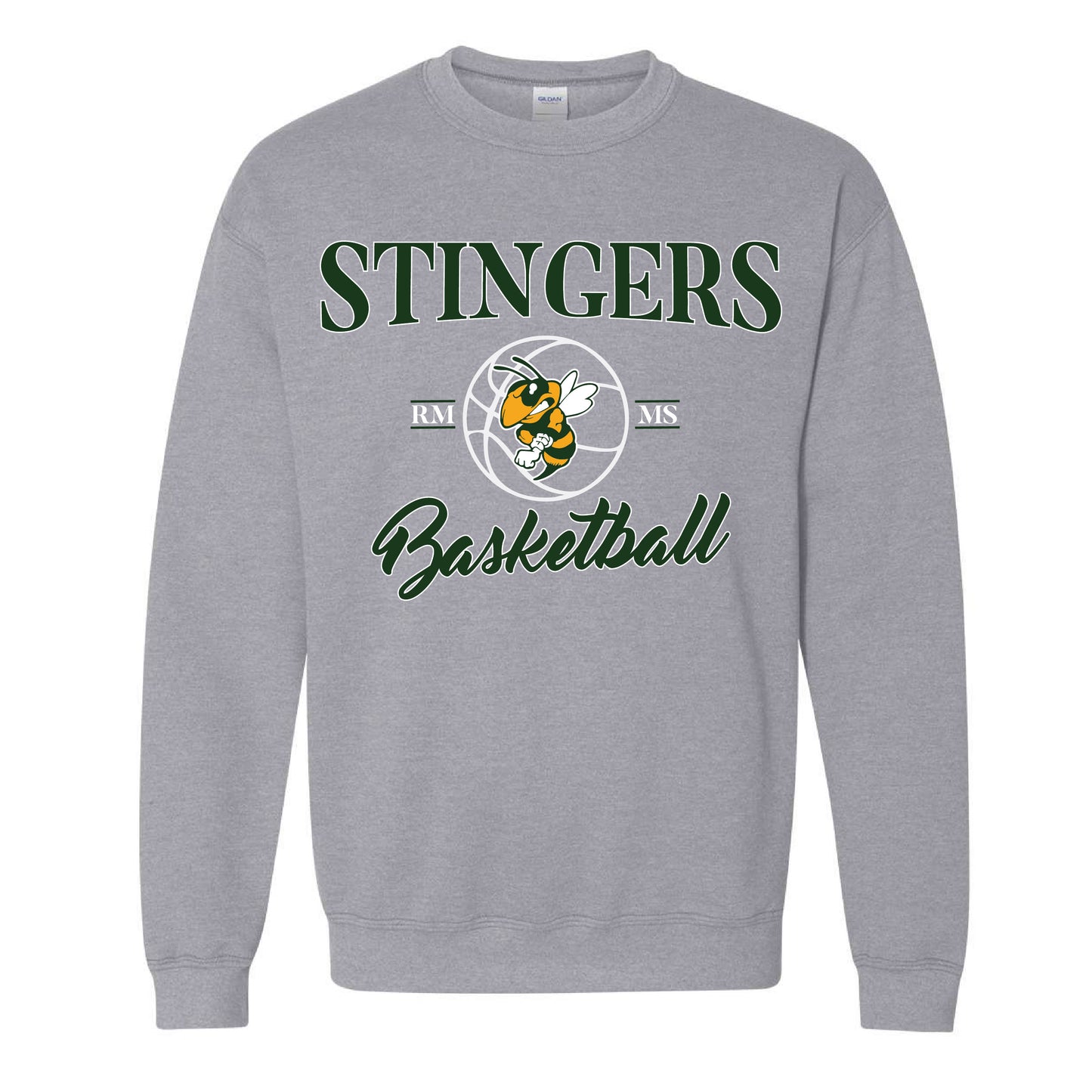 Stingers Basketball BEE Ball - Gildan Heavyweight Crewneck