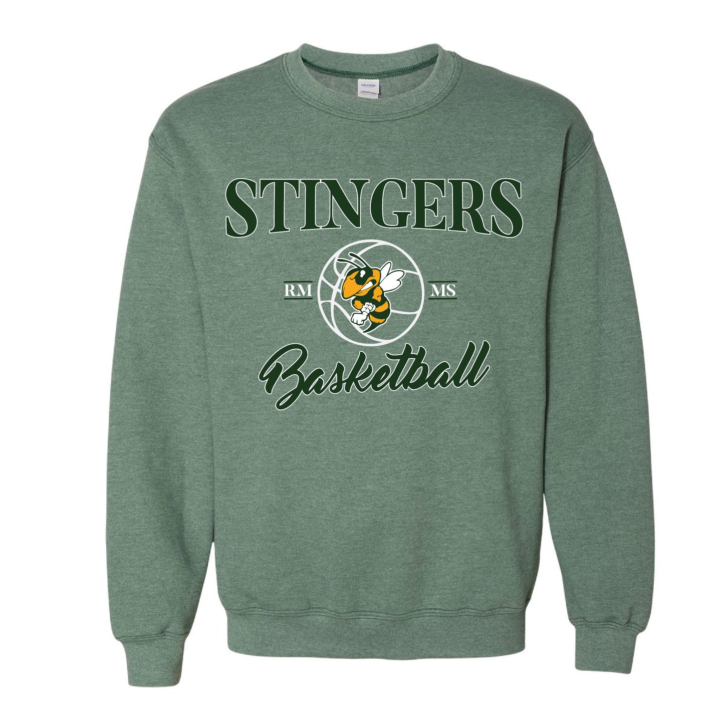 Stingers Basketball BEE Ball - Gildan Heavyweight Crewneck