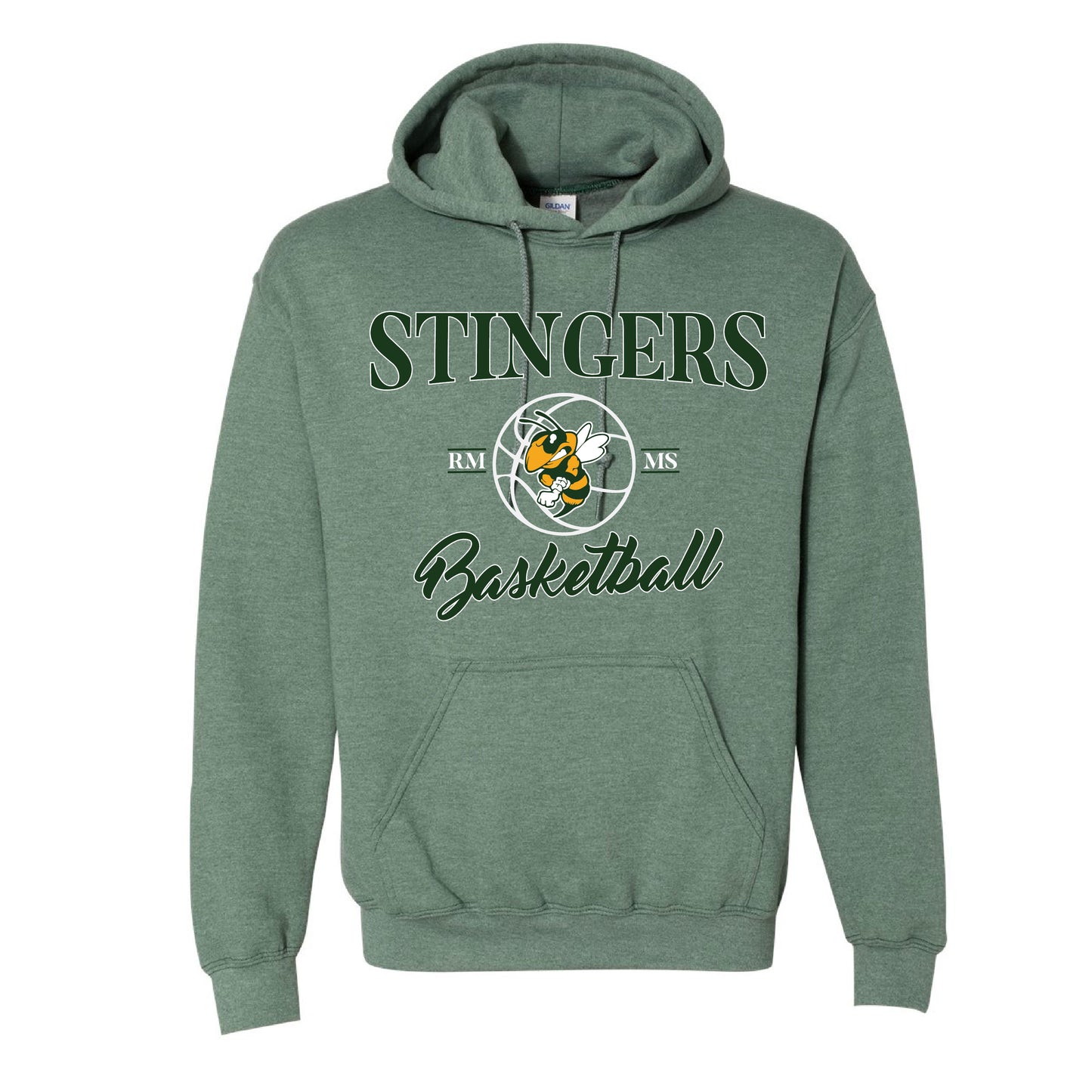 Stingers Basketball BEE Ball - Gildan Heavyweight Hoodie