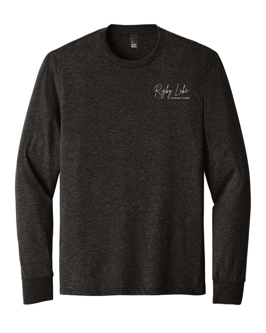 Rigby Lake Memory Care - Printed Logo - District Tri Blend Long Sleeve Tee - DM132