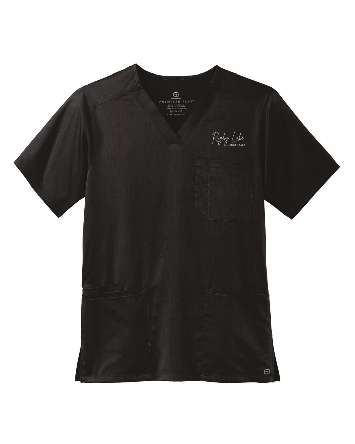 Rigby Lake Memory Care - Embroidered Logo - Men's Wink Scrub Top - WW5068