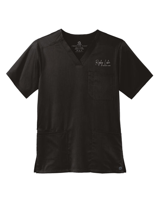 Rigby Lake Memory Care - Embroidered Logo - Men's Wink Scrub Top - WW5068