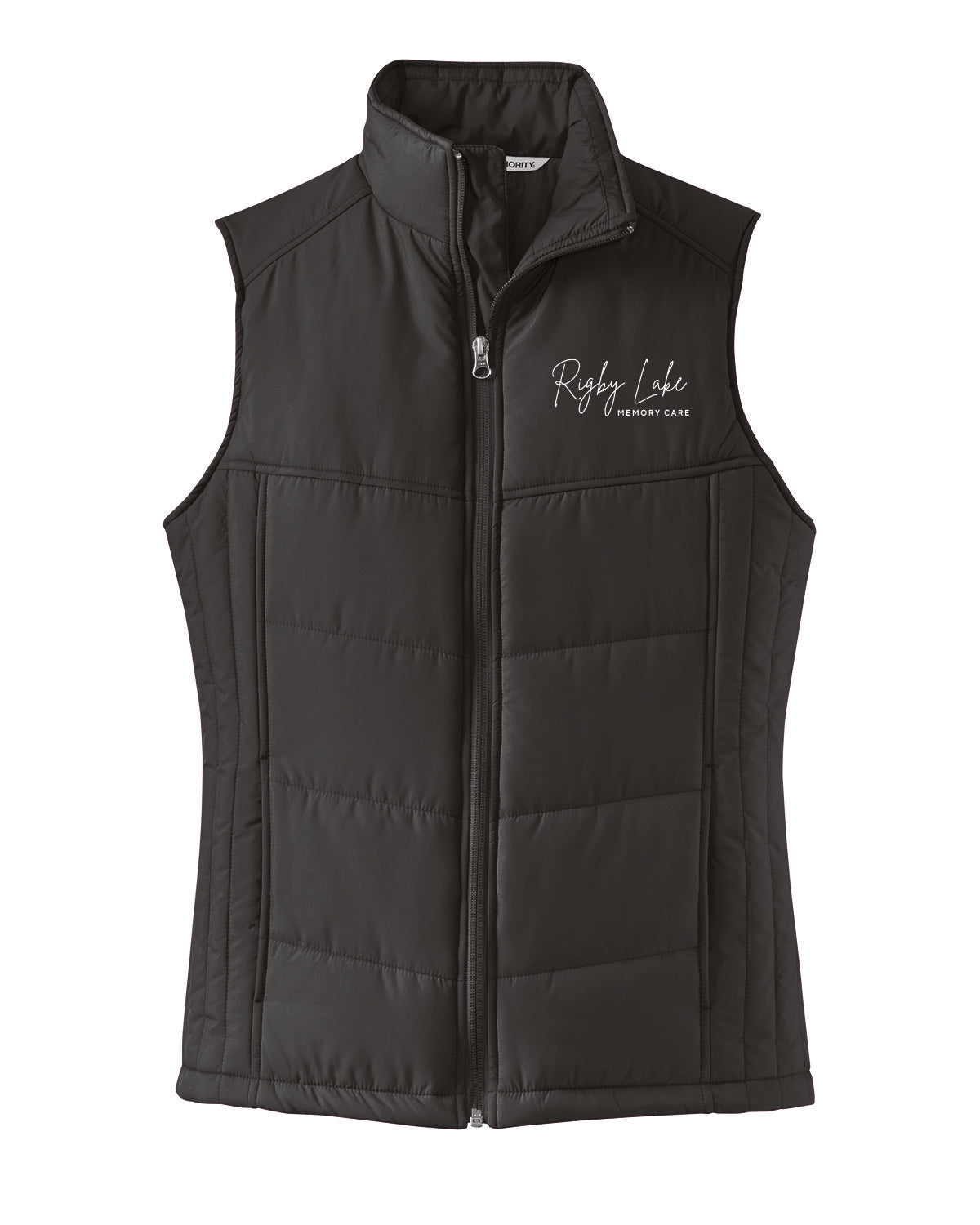 Rigby Lake Memory Care - Embroidered Logo - Women's Quilted Vest - L709