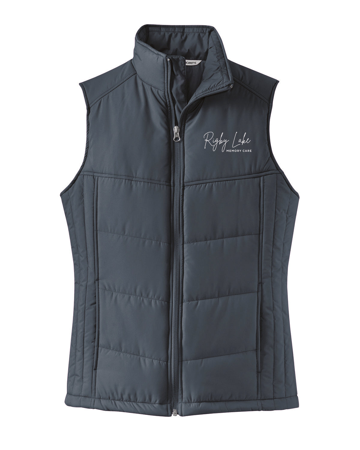 Rigby Lake Memory Care - Embroidered Logo - Women's Quilted Vest - L709