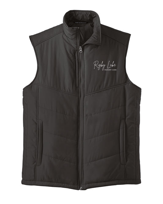 Rigby Lake Memory Care - Embroidered Logo - Men's Quilted Vest - J709