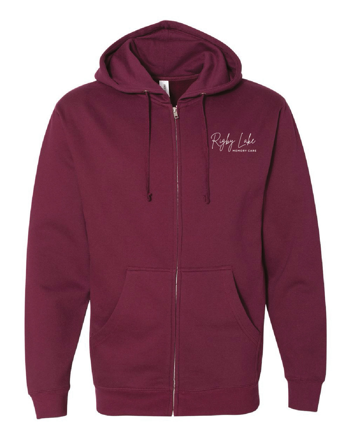 Rigby Lake Memory Care - Embroidered Logo - Independent Trading Full Zip Hooded Sweatshirt - SS4500Z