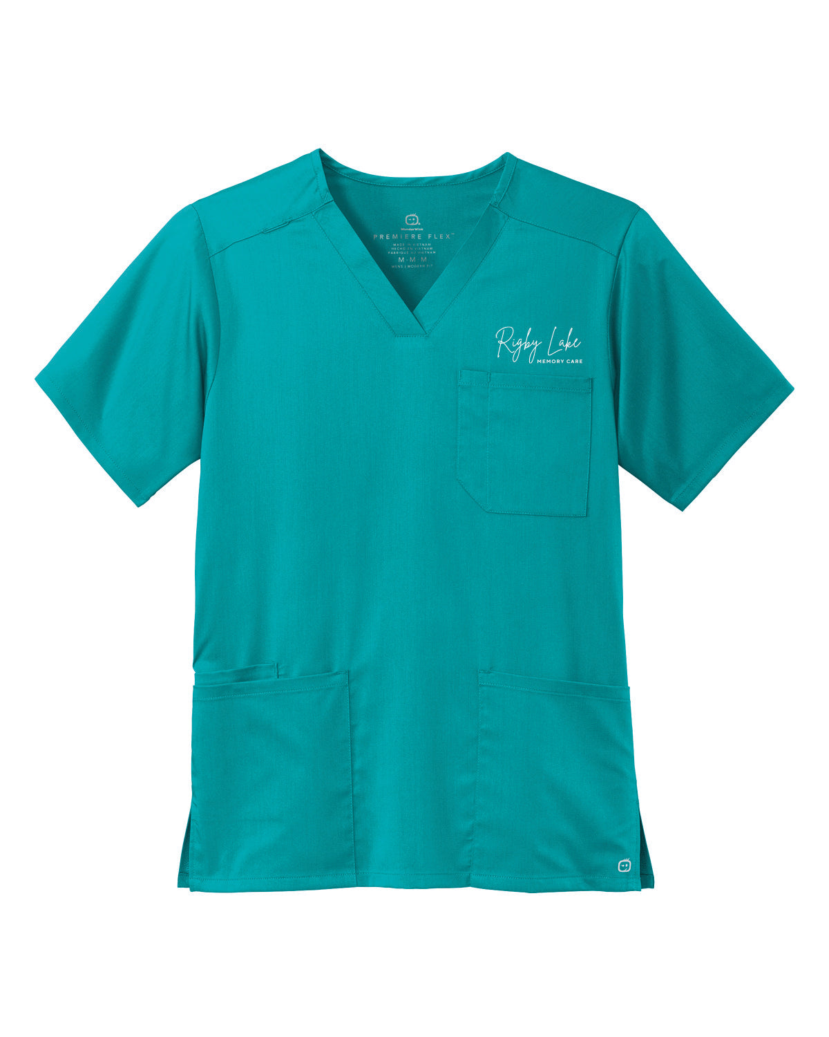 Rigby Lake Memory Care - Embroidered Logo - Men's Wink Scrub Top - WW5068