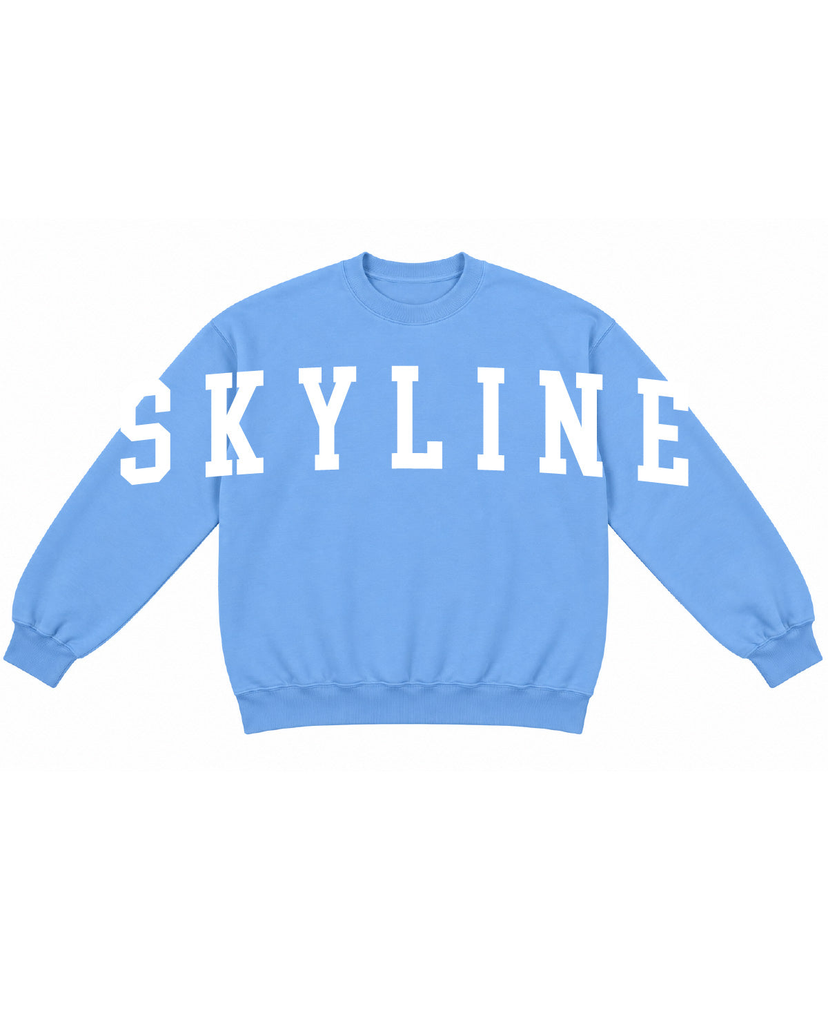 Skyline High School x VAST Apparel - Basic Fleece Crewneck - Oversized  S K Y L I N E Front Print