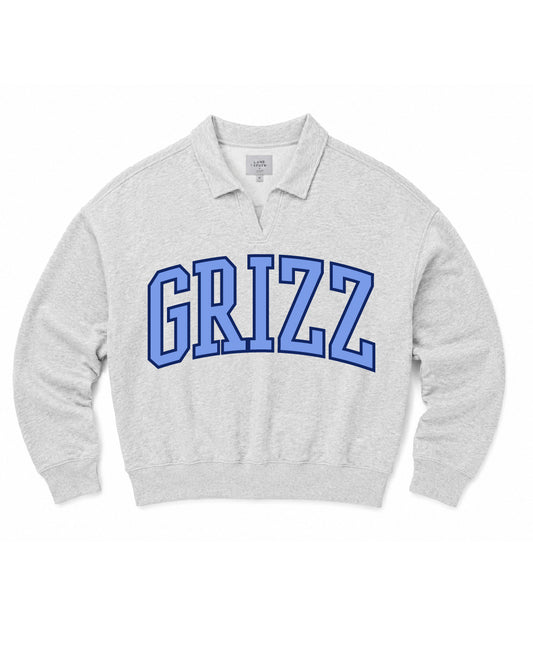 Skyline High School x VAST Apparel - GRIZZ (Arched) - Lane Seven - Element Polo Collar Crewneck - LS24012