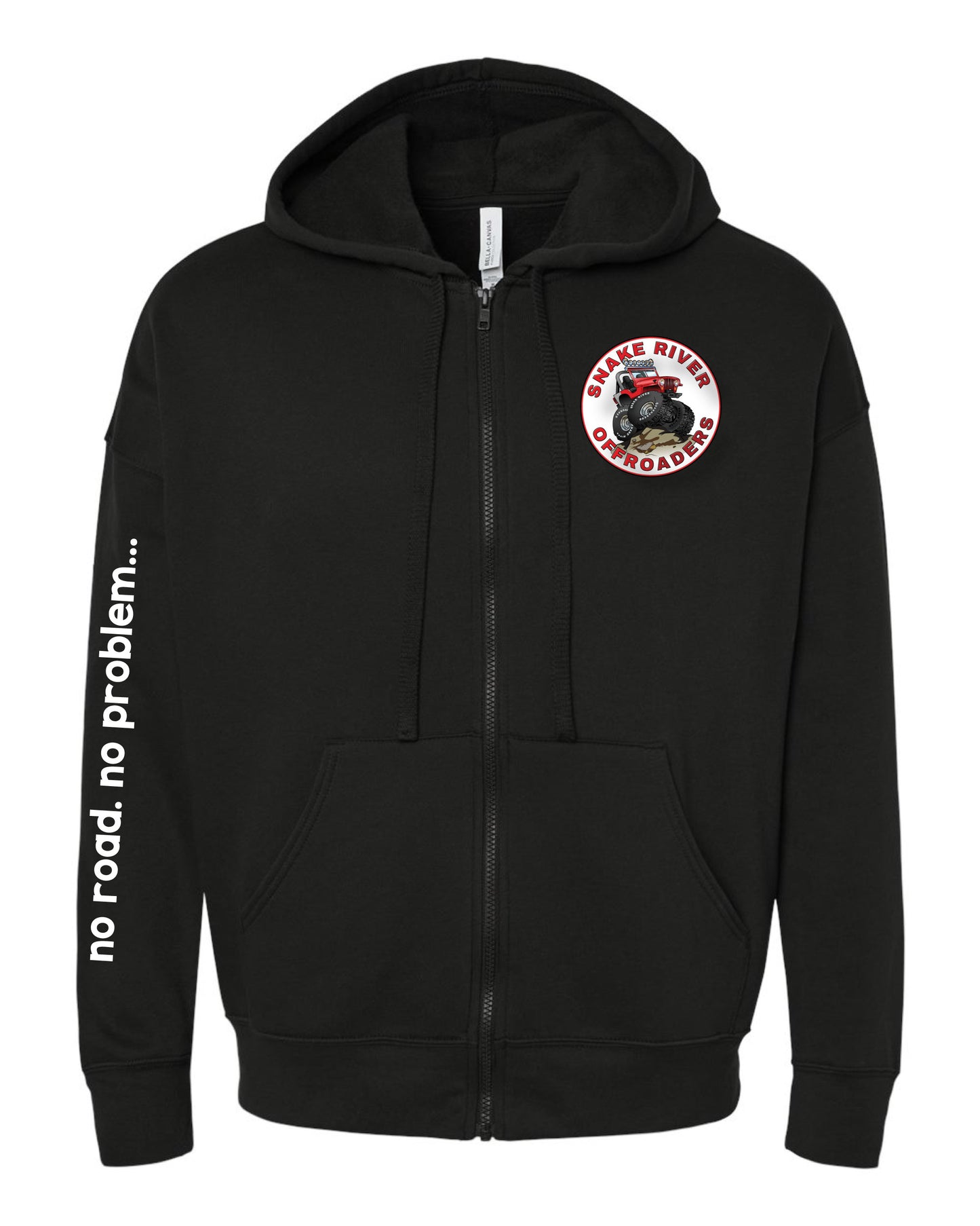 SRO - Unisex Sponge Fleece DTM Full-Zip Hoodie Sweatshirt