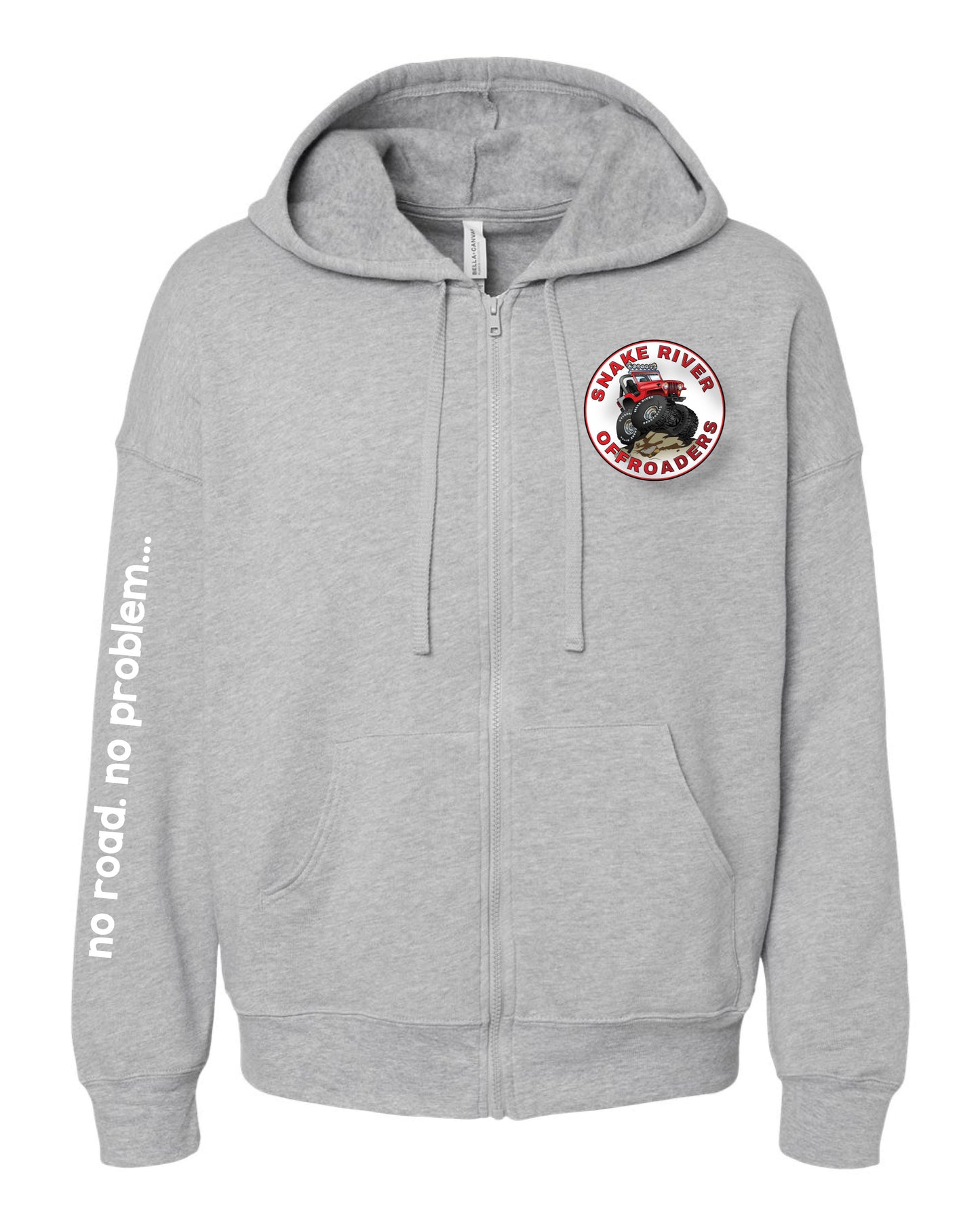 SRO - Unisex Sponge Fleece DTM Full-Zip Hoodie Sweatshirt