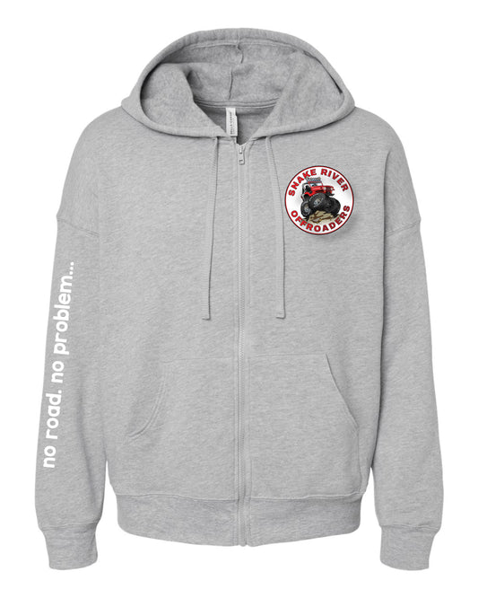 SRO - Unisex Sponge Fleece DTM Full-Zip Hoodie Sweatshirt