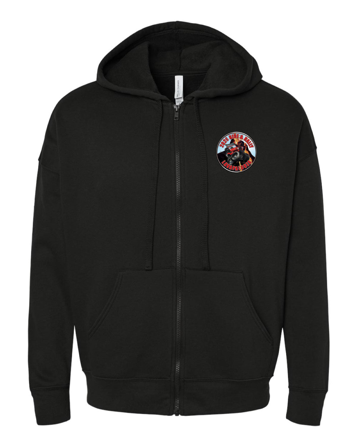 SRO - Unisex Sponge Fleece DTM Full-Zip Hoodie Sweatshirt