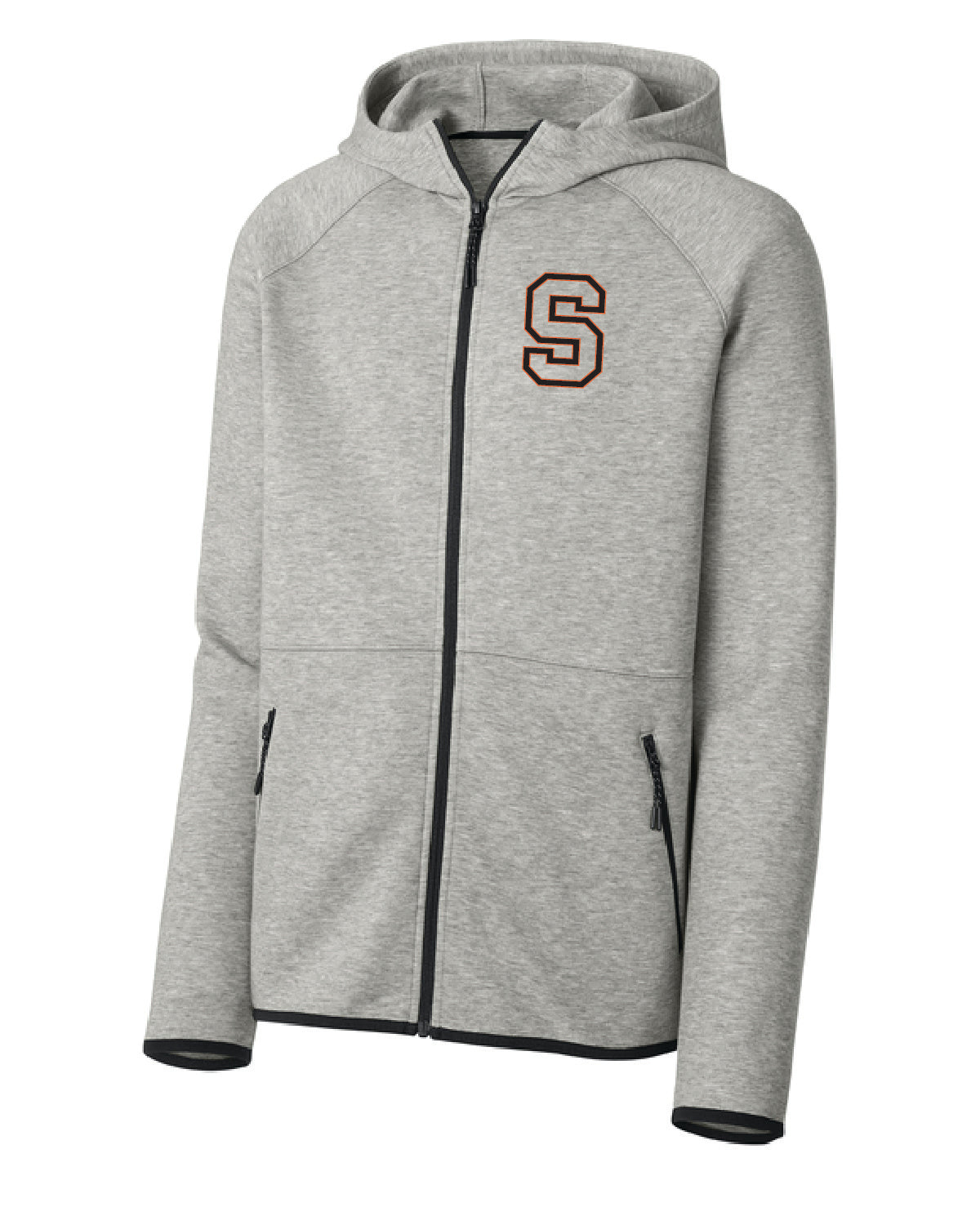 Salmon Schools - Embroidered - Pocket S - Sport-Tek Full Zip Hoodie ST840
