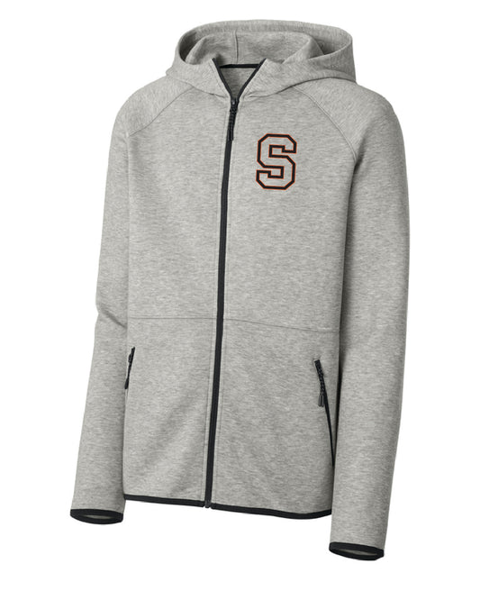Salmon Schools - Embroidered - Pocket S - Sport-Tek Full Zip Hoodie ST840