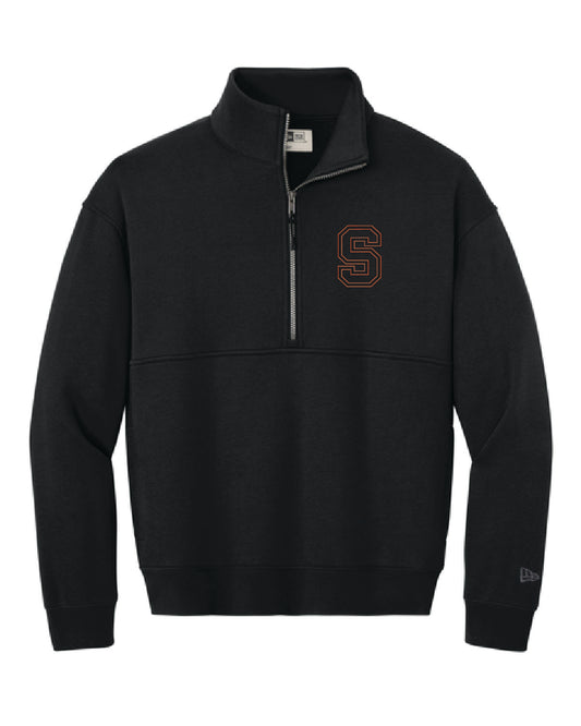Salmon Schools - Embroidered - Pocket S - New Era Fleece 1/2 Zip NEA528
