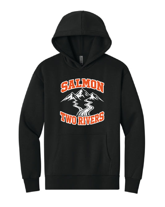 Salmon Schools - Printed - Salmon Two Rivers - Customized Back - Next Level Apparel Hoodie NL9307