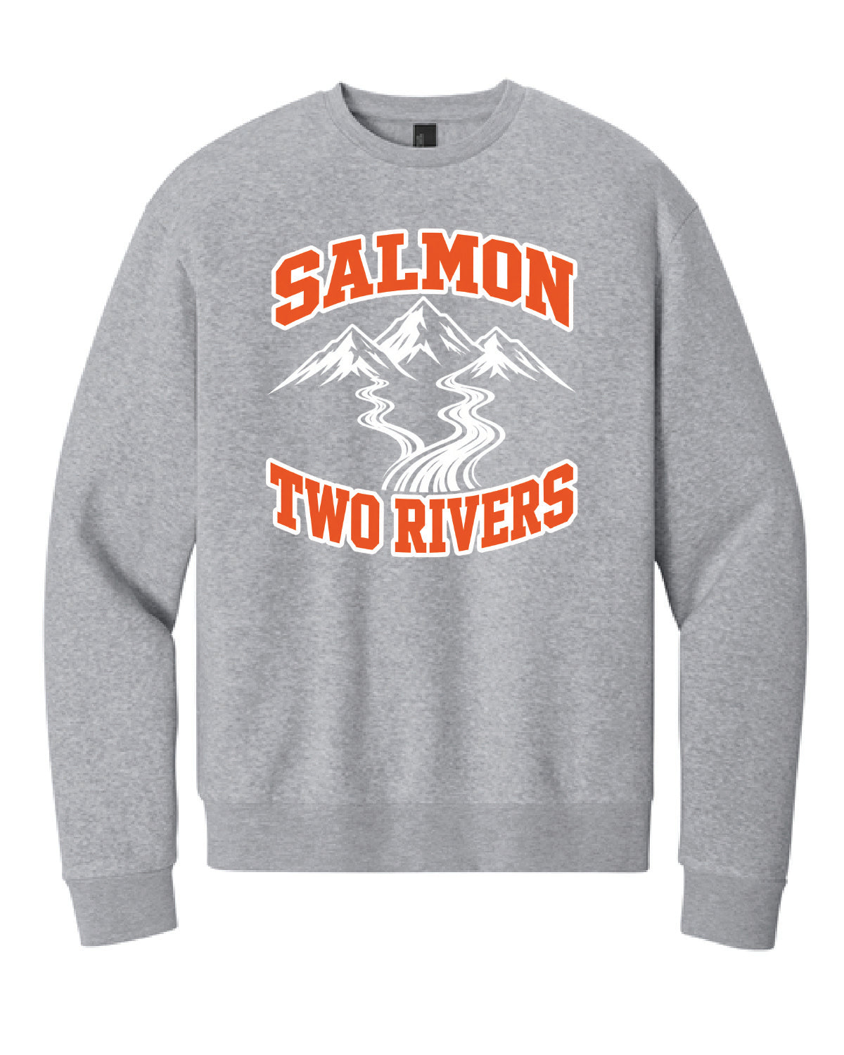 Salmon Schools - Printed - Salmon Two Rivers - Customized Back - District Crewneck DT6704