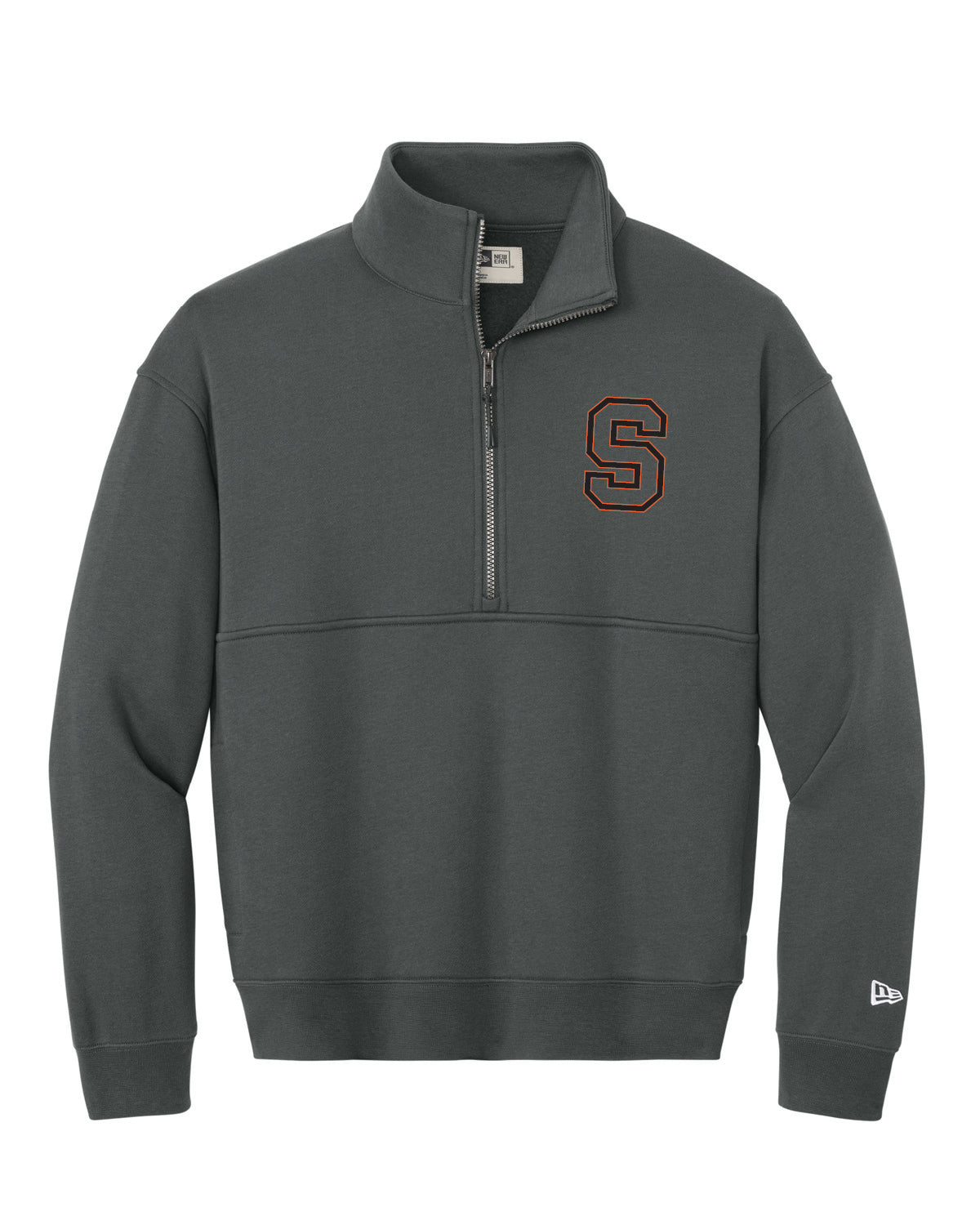 Salmon Schools - Embroidered - Pocket S - New Era Fleece 1/2 Zip NEA528