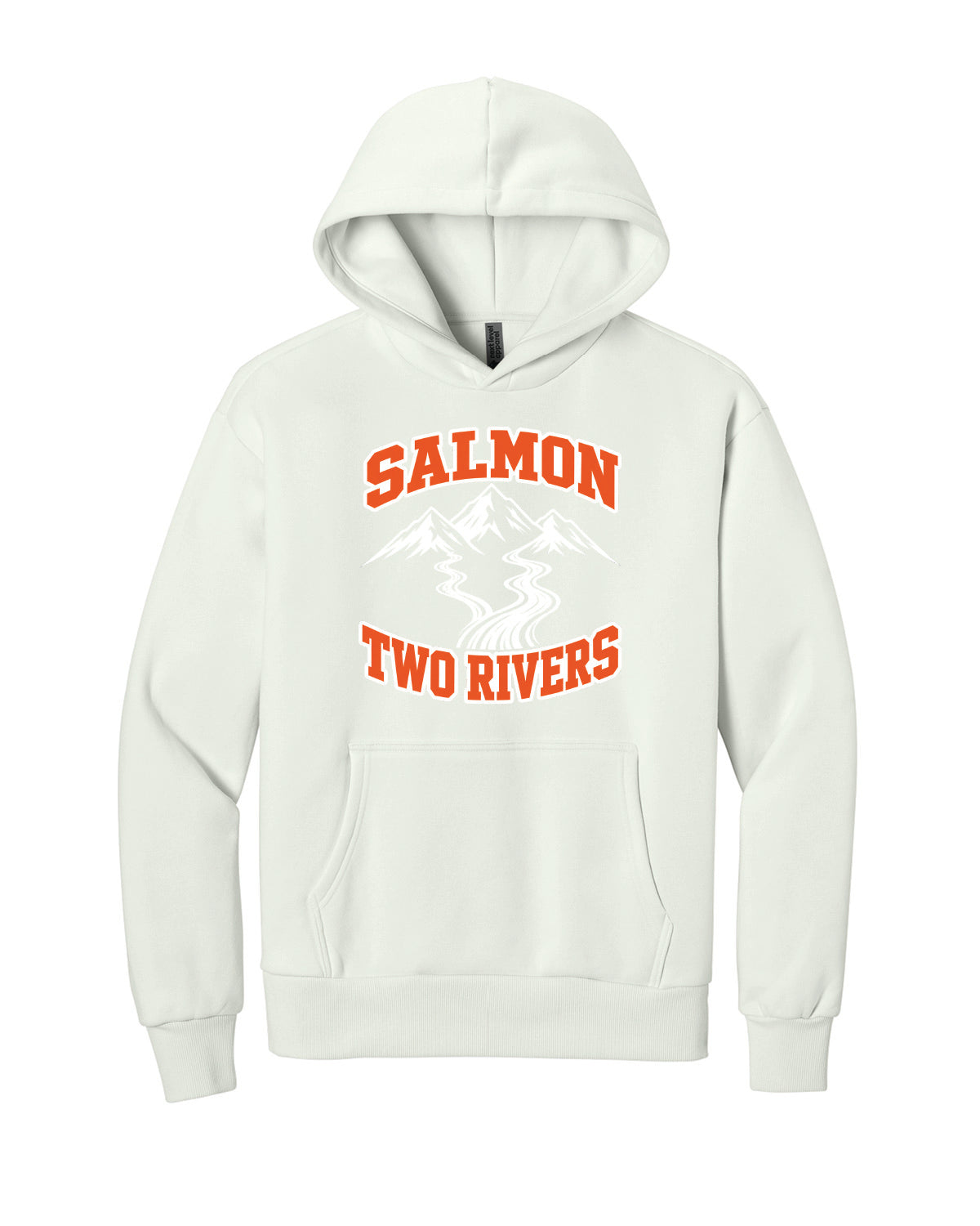 Salmon Schools - Printed - Salmon Two Rivers - Customized Back - Next Level Apparel Hoodie NL9307