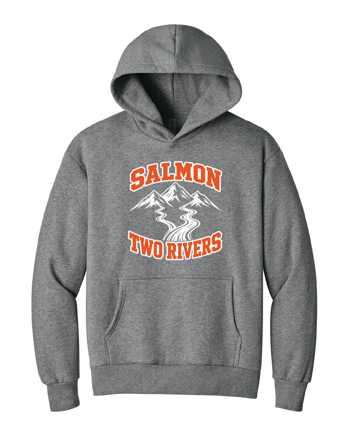 Salmon Schools - Printed - Salmon Two Rivers - Customized Back - Next Level Apparel Hoodie NL9307