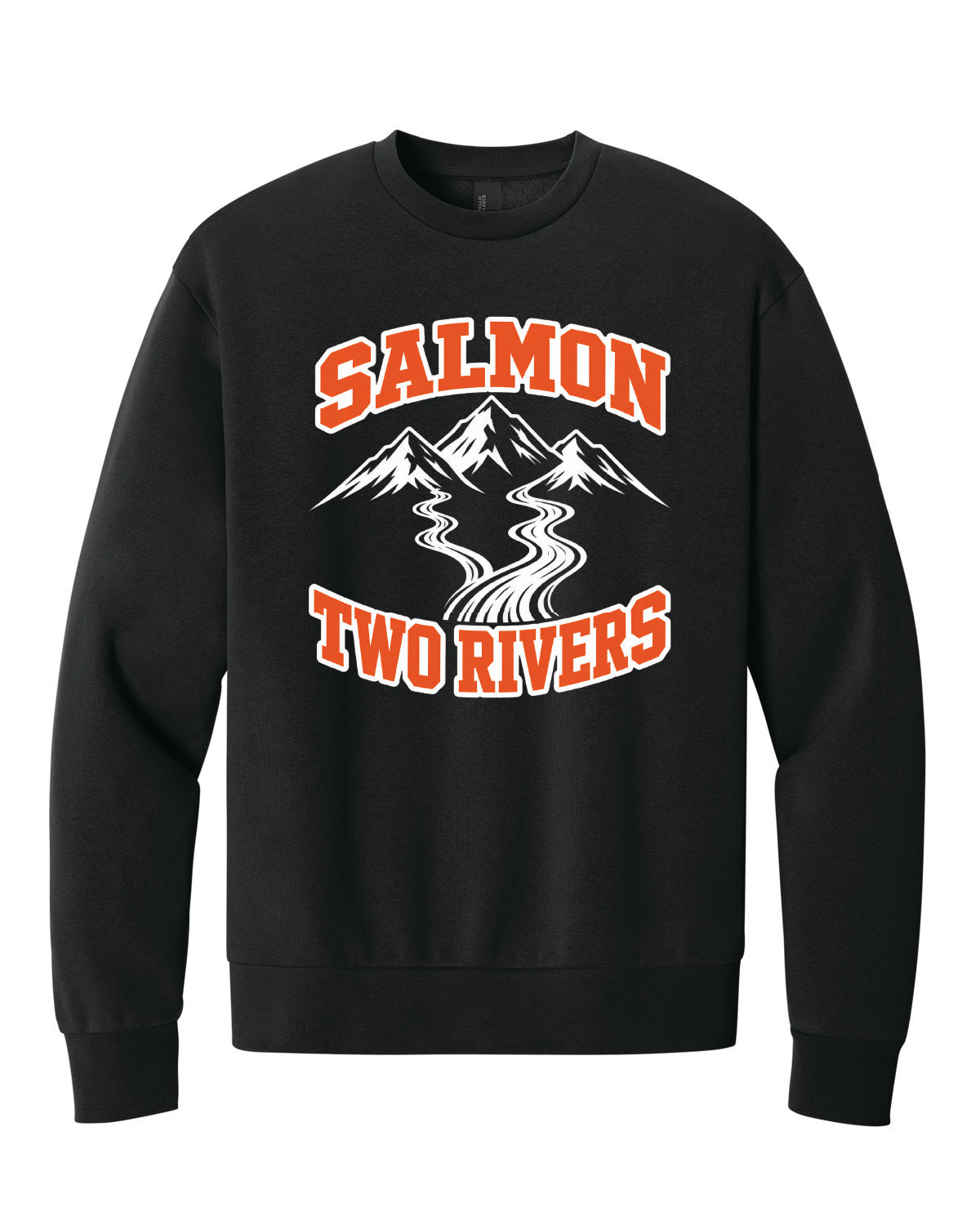 Salmon Schools - Printed - Salmon Two Rivers - Customized Back - District Crewneck DT6704
