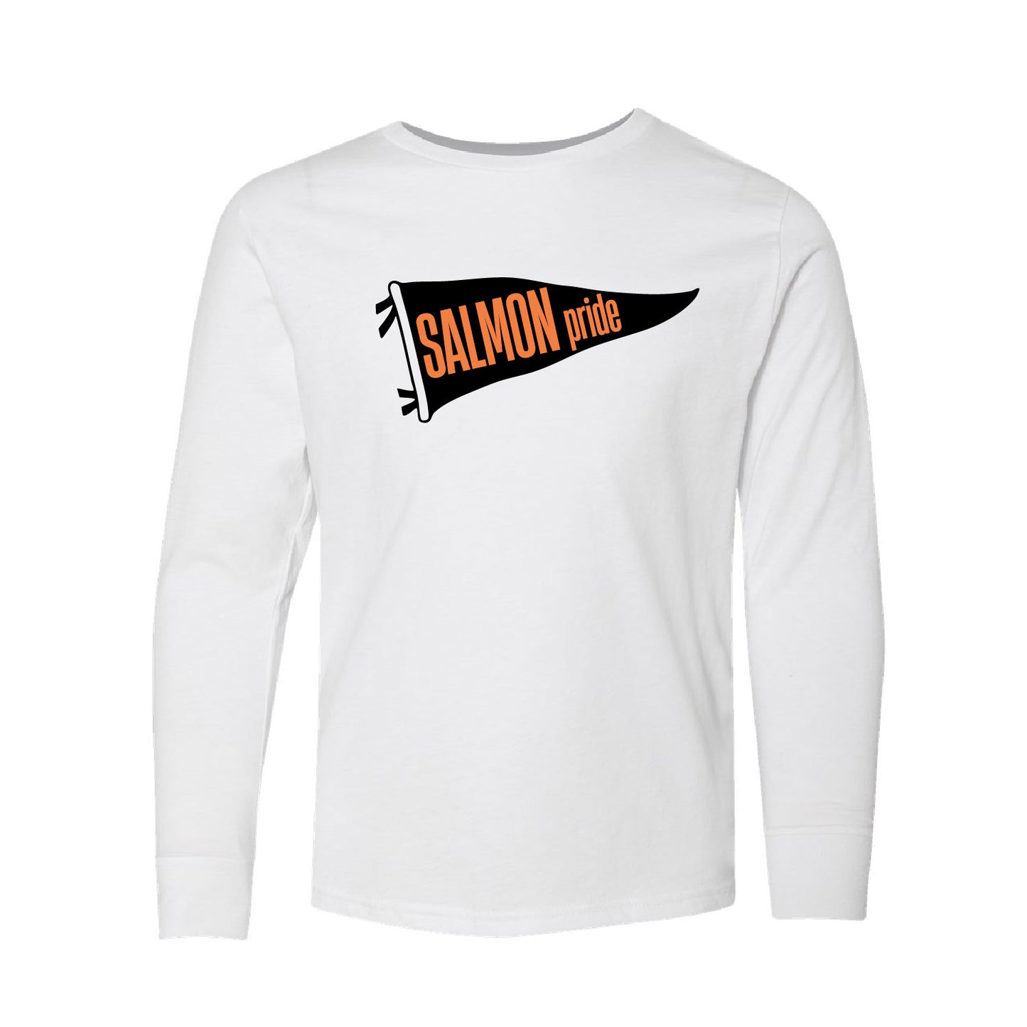 Salmon Pride Pennant Flag - LONG SLEEVE tees