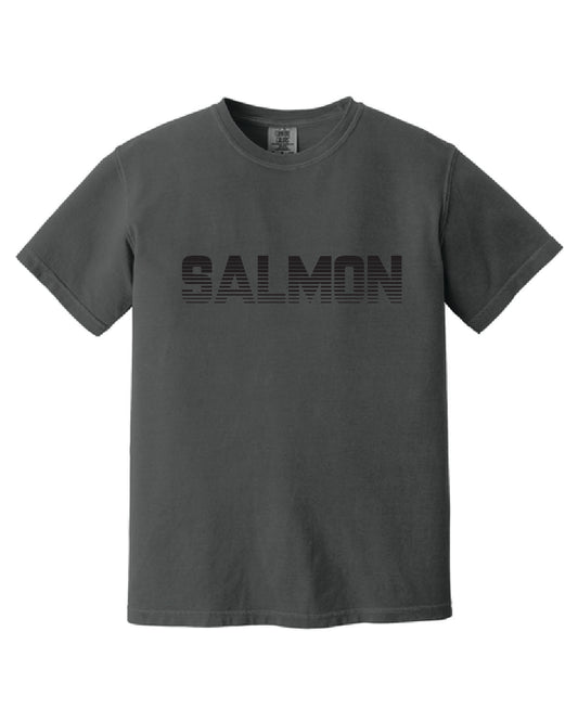 Salmon Schools - Printed - Salmon Lines Pattern - Comfort Colors Tee 1717