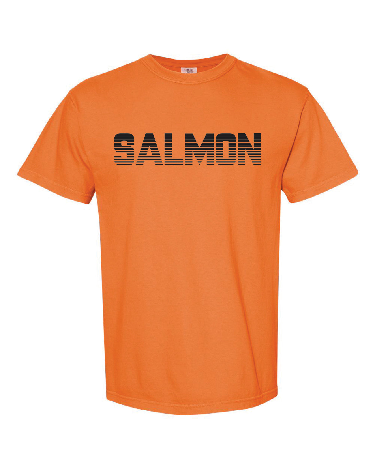 Salmon Schools - Printed - Salmon Lines Pattern - Comfort Colors Tee 1717