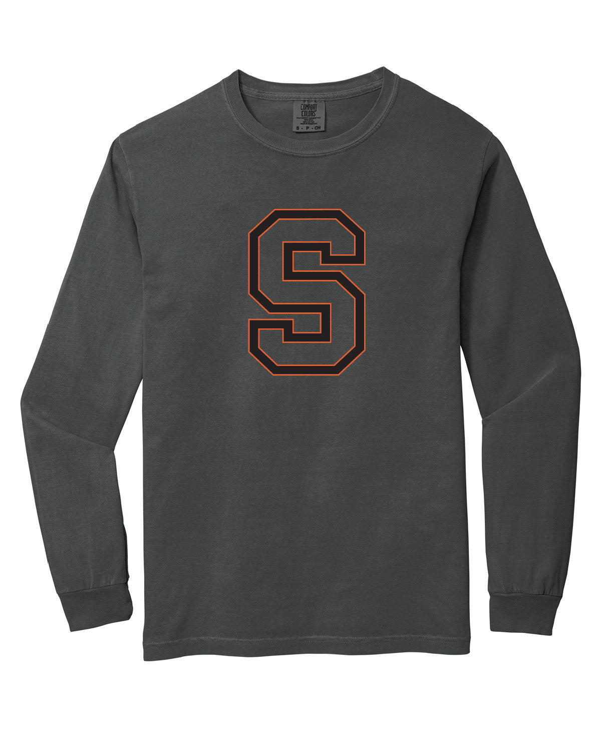 Salmon Schools - Printed - Big S - Comfort Colors Long Sleeve Tee 6014