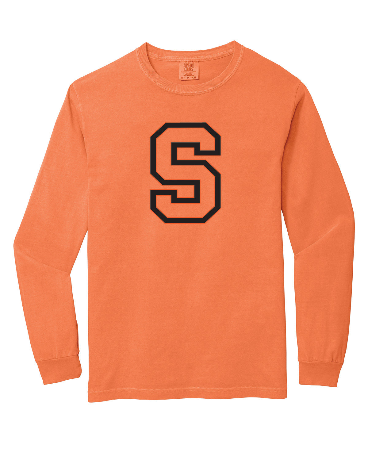 Salmon Schools - Printed - Big S - Comfort Colors Long Sleeve Tee 6014
