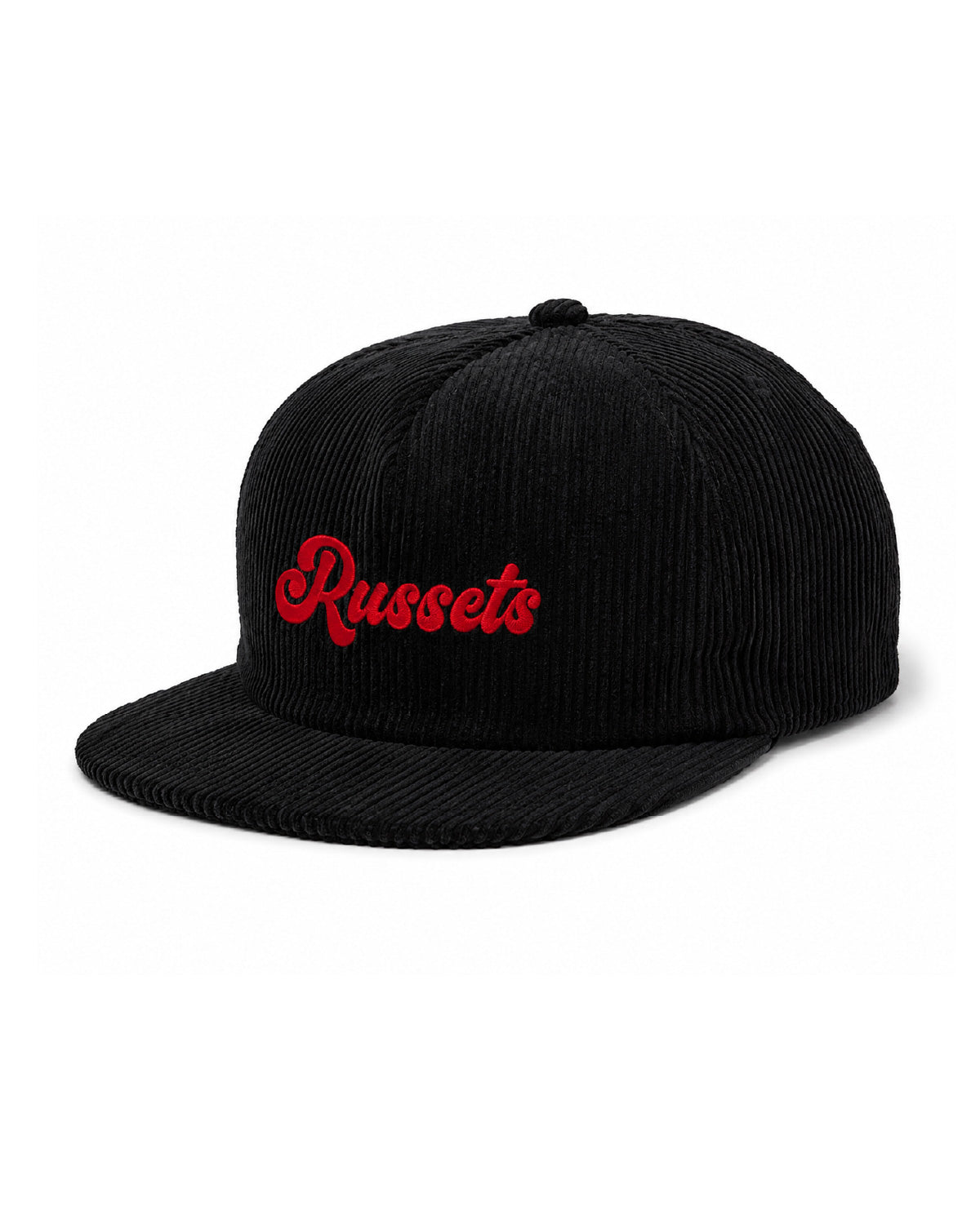 Shelley High School - Embroidered Design - Corduroy Field Trip Hat - Black w/ Embroidered Russets (Cursive)