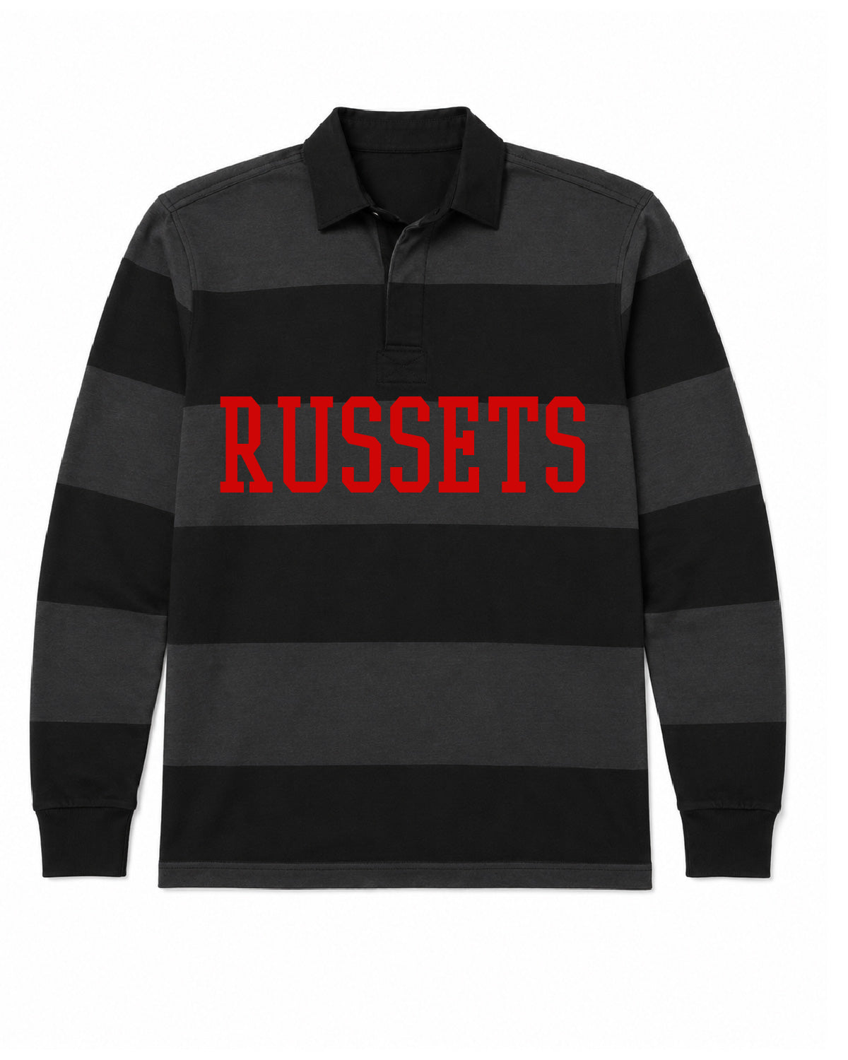 Shelley High School x VAST Apparel- ST301 Black Rugby Polo - RUSSETS