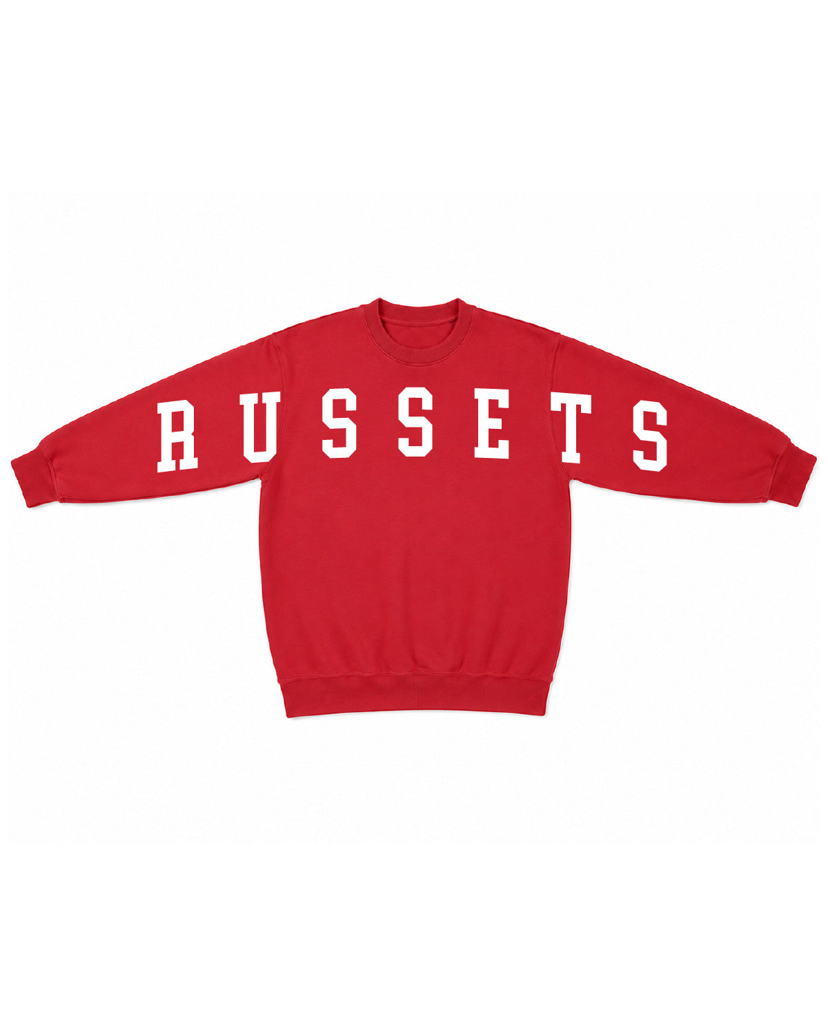 Shelley High School x VAST Apparel - Basic Fleece Crewneck - Oversized  R U S S E T S Front Print
