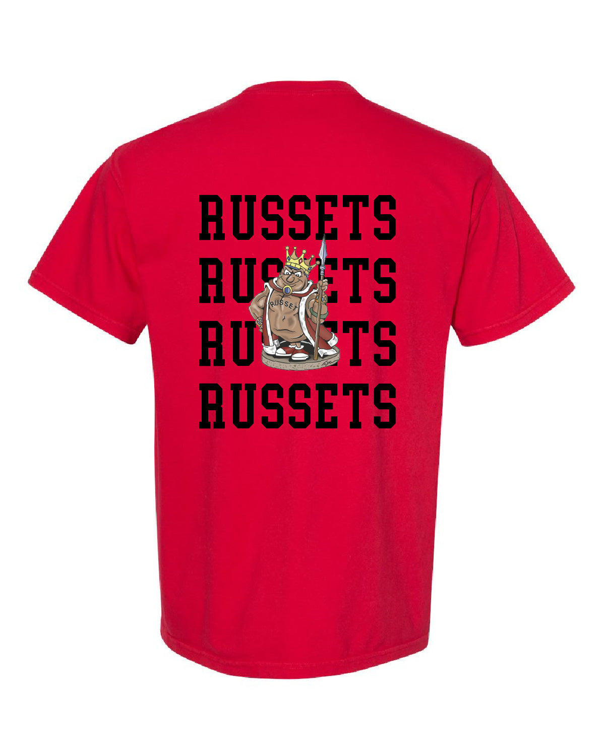 Shelley High School x VAST Apparel - Comfort Colors Tee - SHELLEY Pocket Front / RUSSETS (Repeating) Back