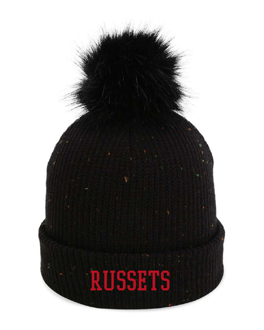 Shelley High School x VAST Apparel - RUSSETS Embroidered Pom Beanie  - 6014