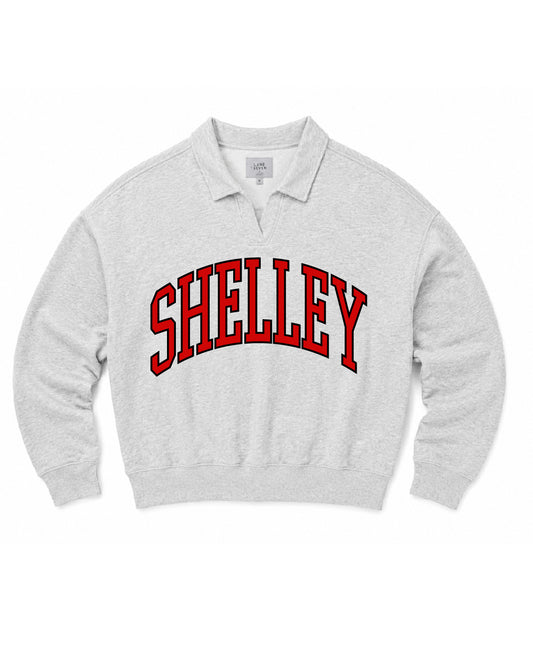 Shelley High School x VAST Apparel - SHELLEY (Arched) - Lane Seven - Element Polo Collar Crewneck - LS24012