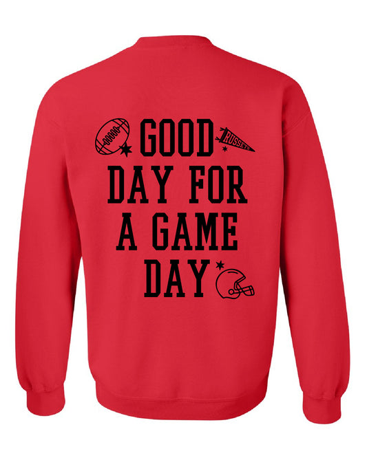 Shelley High School x VAST Apparel - Basic Fleece Crewneck - Good Day For A Game Day