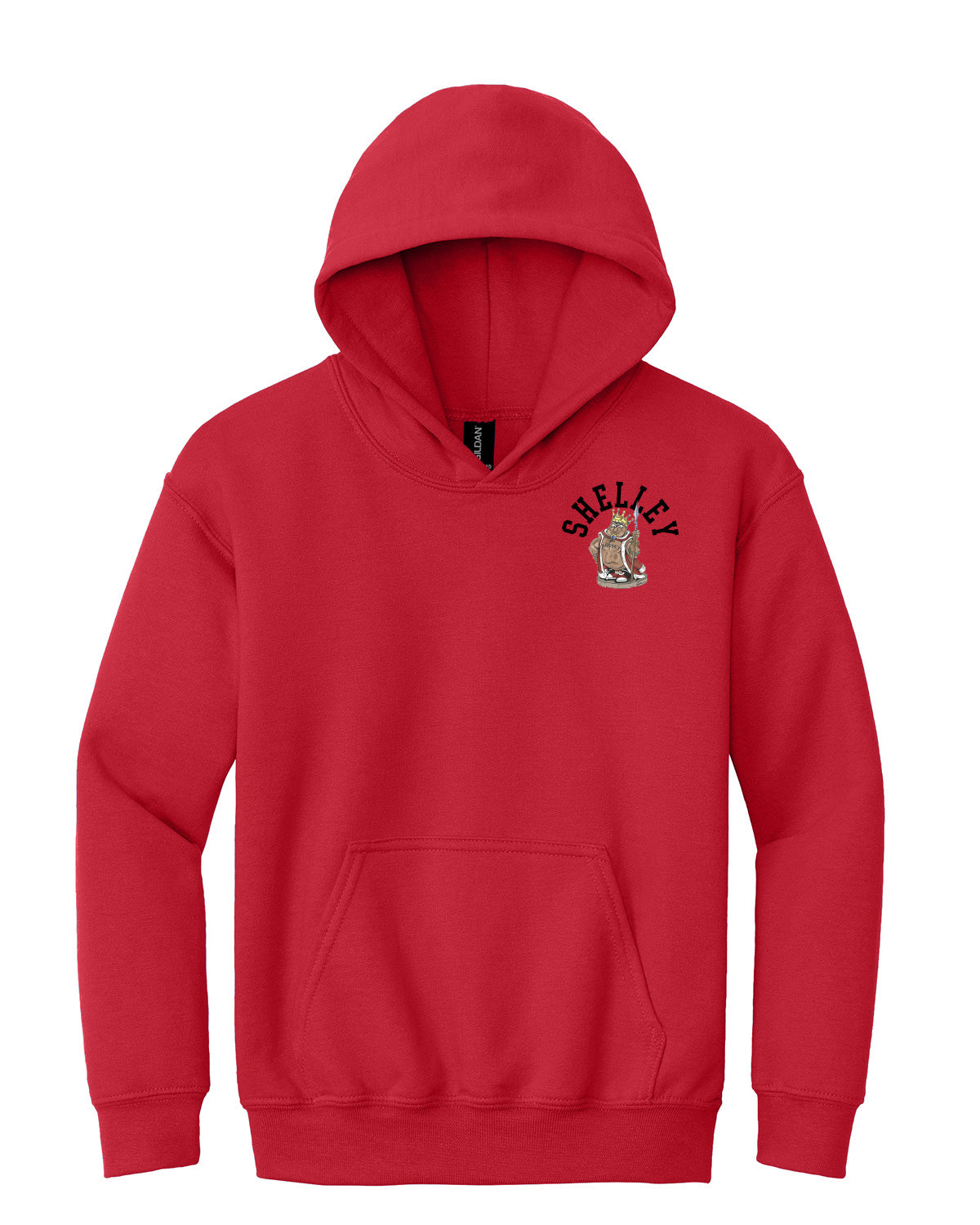 Shelley High School x VAST Apparel - Youth Gildan Hoodie - Shelley Pocket - Repeating Russets