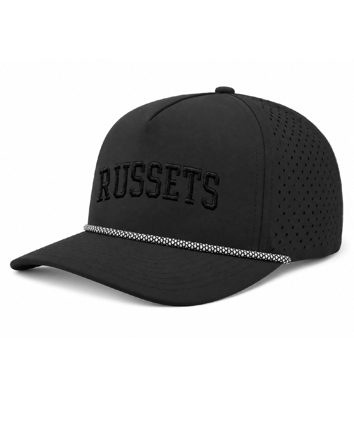 Shelley High School - Embroidered Design - Blackhawk R+ Hat - Black w/ Embroidered Russets