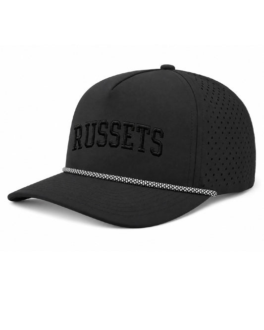 Shelley High School - Embroidered Design - Blackhawk R+ Hat - Black w/ Embroidered Russets