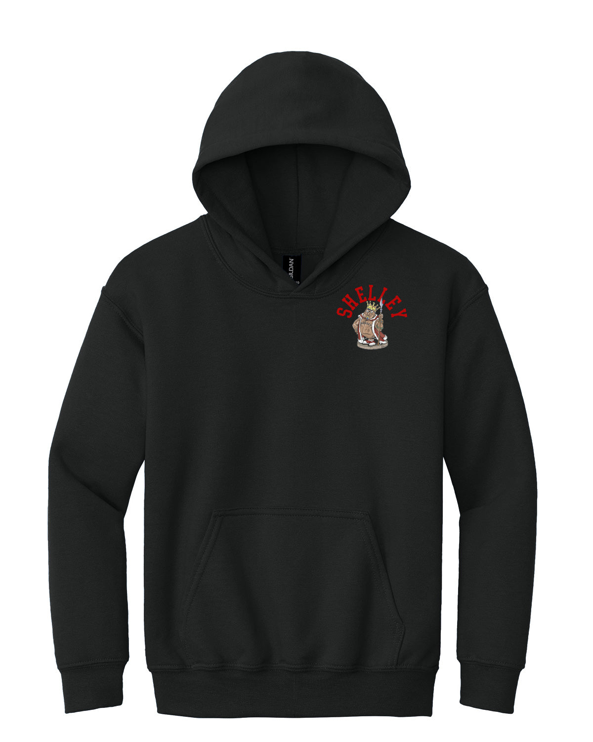 Shelley High School x VAST Apparel - Youth Gildan Hoodie - Shelley Pocket - Repeating Russets