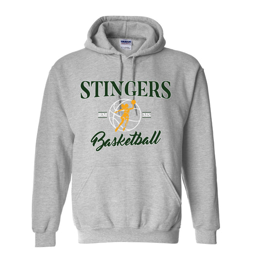 Stingers Basketball GIRL PLAYER Ball - Gildan Heavyweight Hoodie