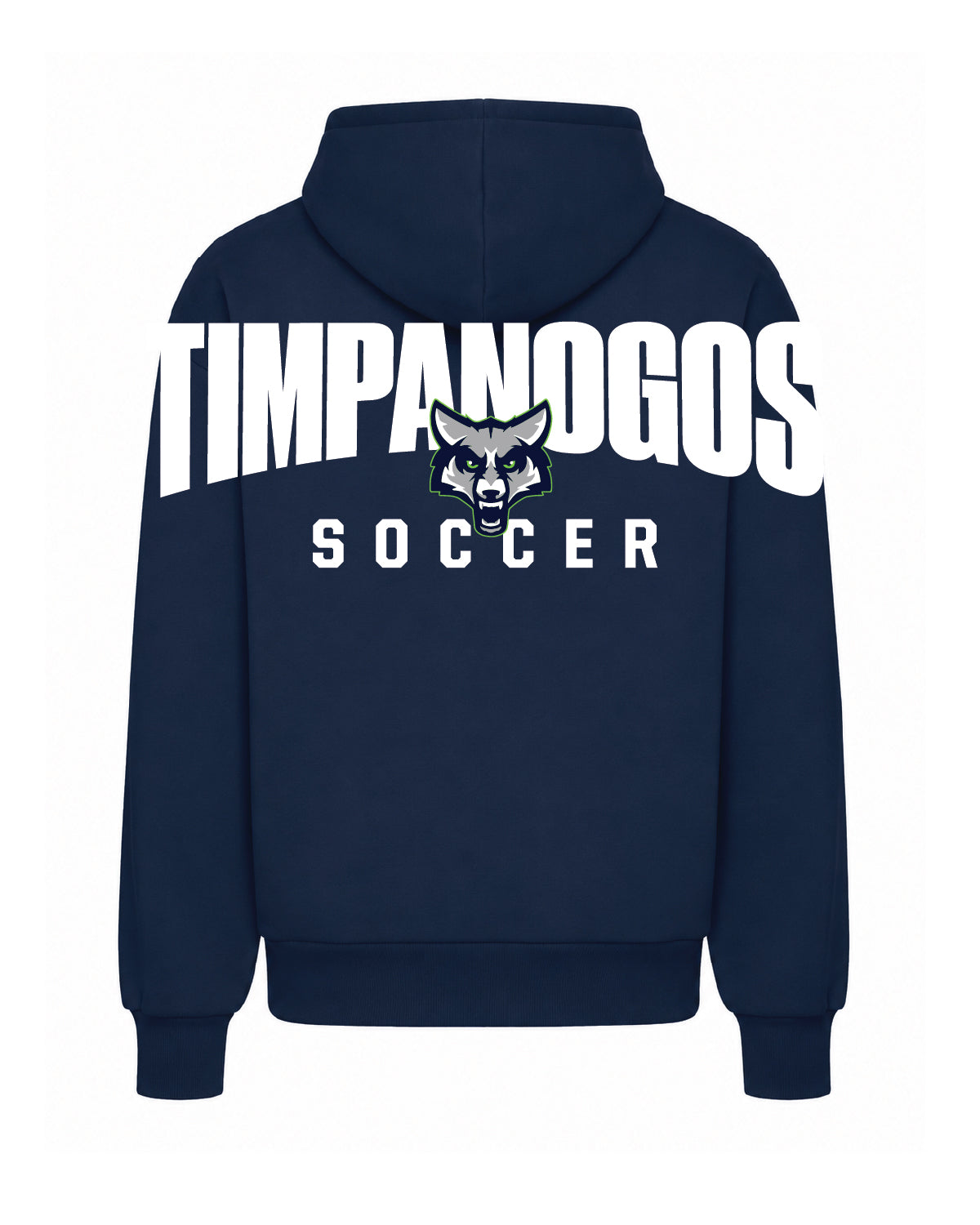 Timpanogos Soccer -  Next Level Hoodie - 9307 - Embroidered Mascot + Oversized Back Print