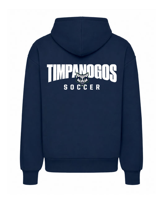 Timpanogos Soccer -  Next Level Hoodie - 9307 - Embroidered Mascot + Oversized Back Print
